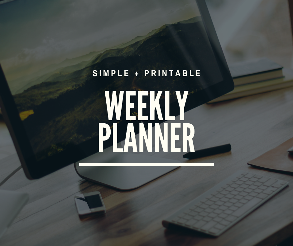 WEEKLY PLANNER